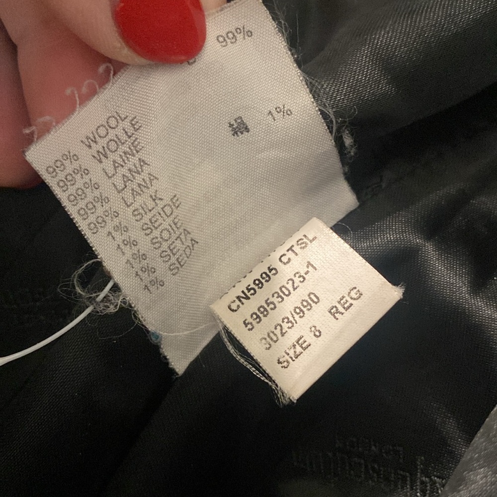 Aquascutum London Womens Black Wool Trench Coat 8 - Picture 9 of 9